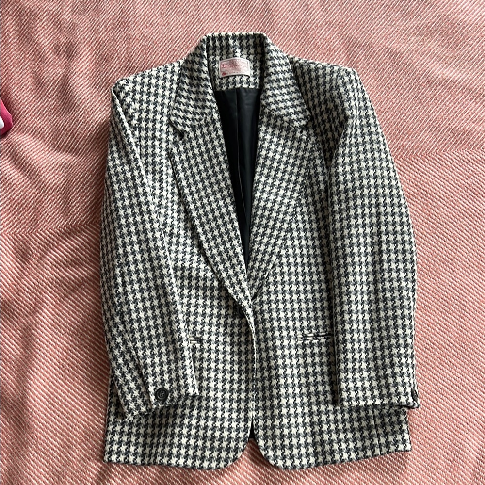 Pendleton 100% Virgin Wool Houndstooth Blazer